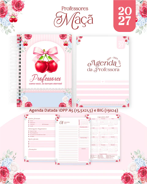 Pack Professores 2027 - Encadernação