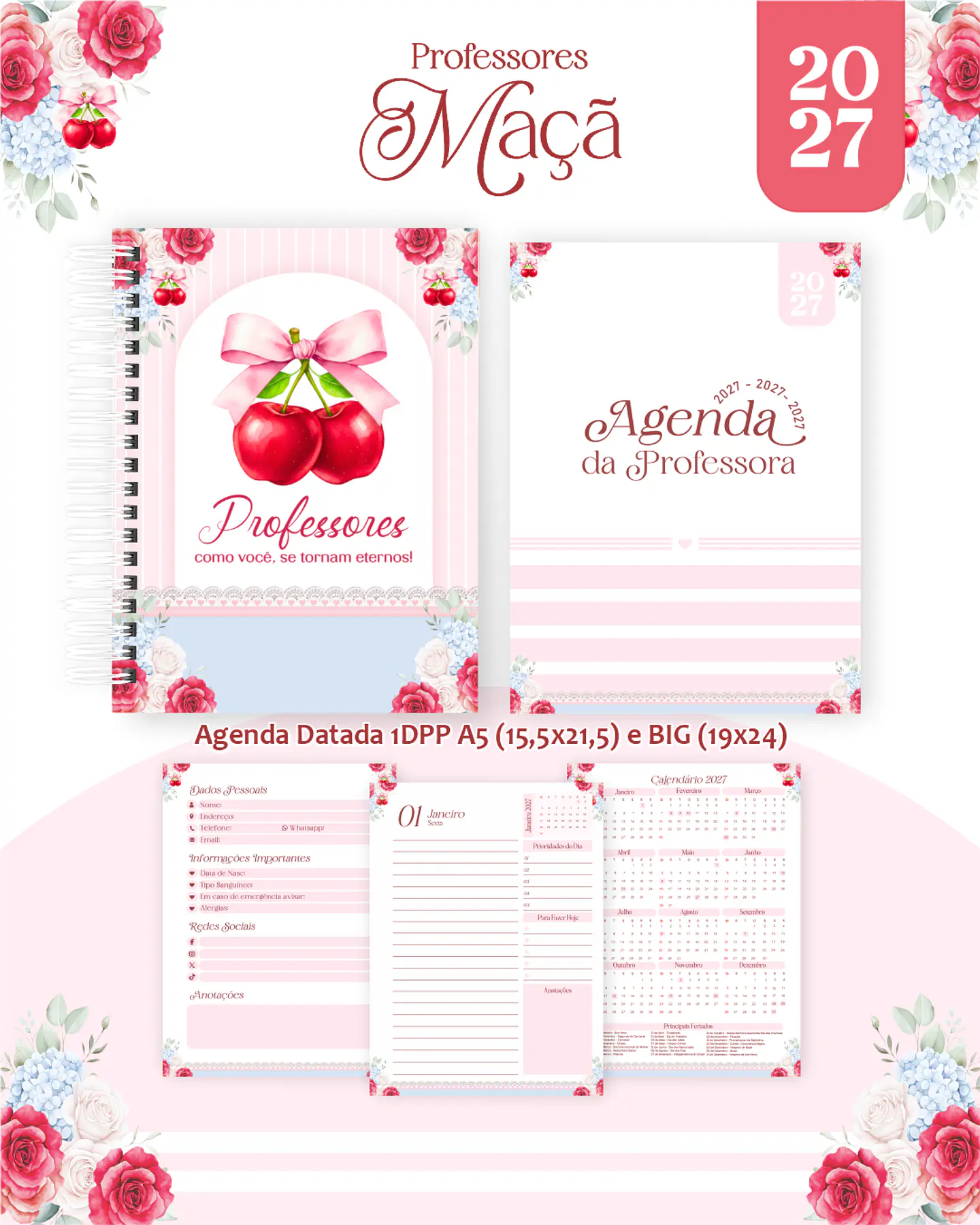 Pack Professores 2027 - Encadernação 1