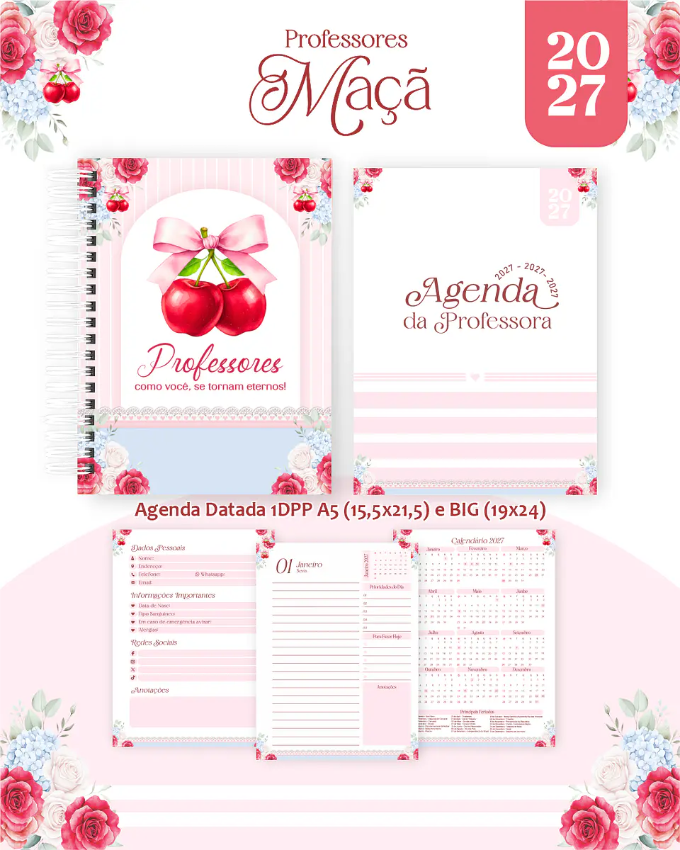 Pack Professores 2027 - Encadernação 1