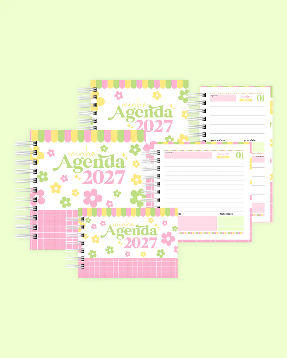 Combo Agendas 2027 - Encadernação 4