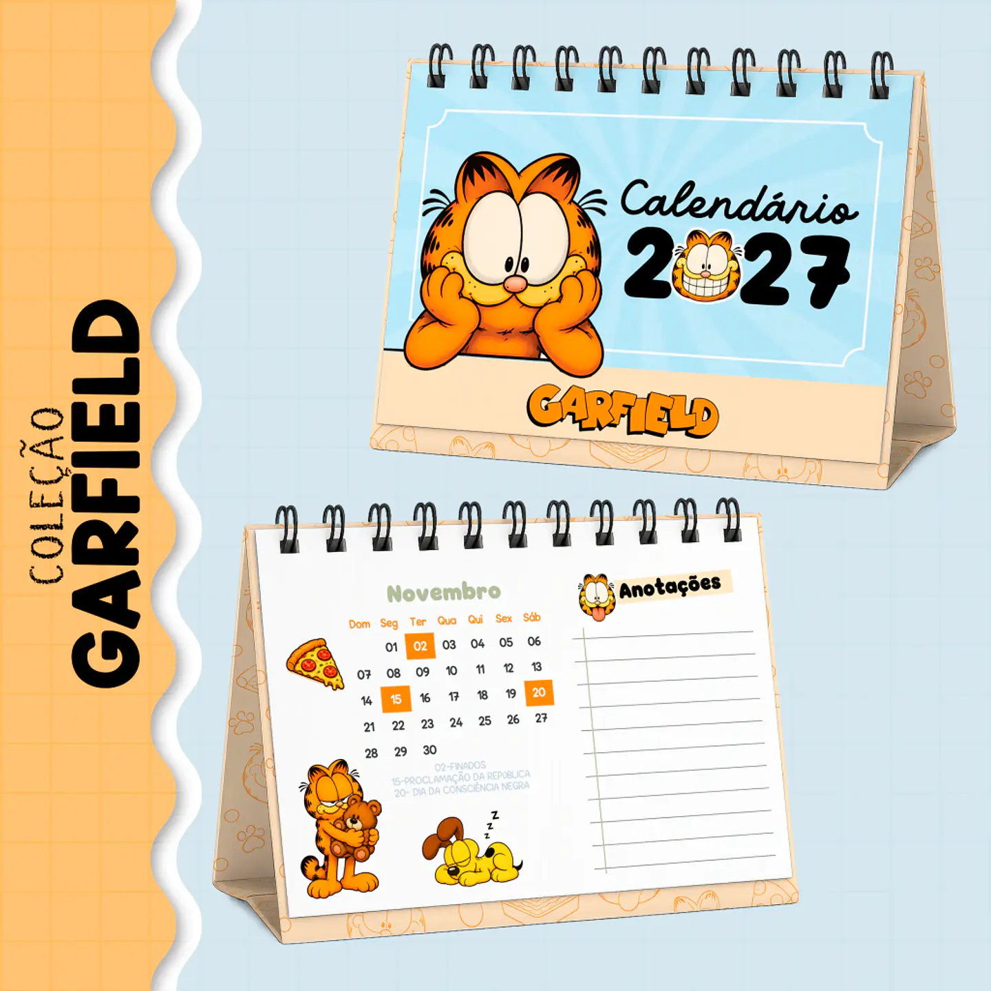 Coleção Garfield 2027 - Encadernação 3