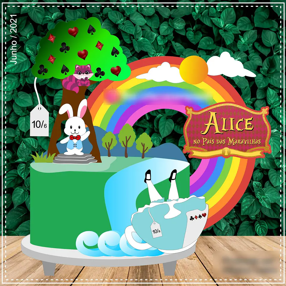 Alice- Topo de Bolo 1