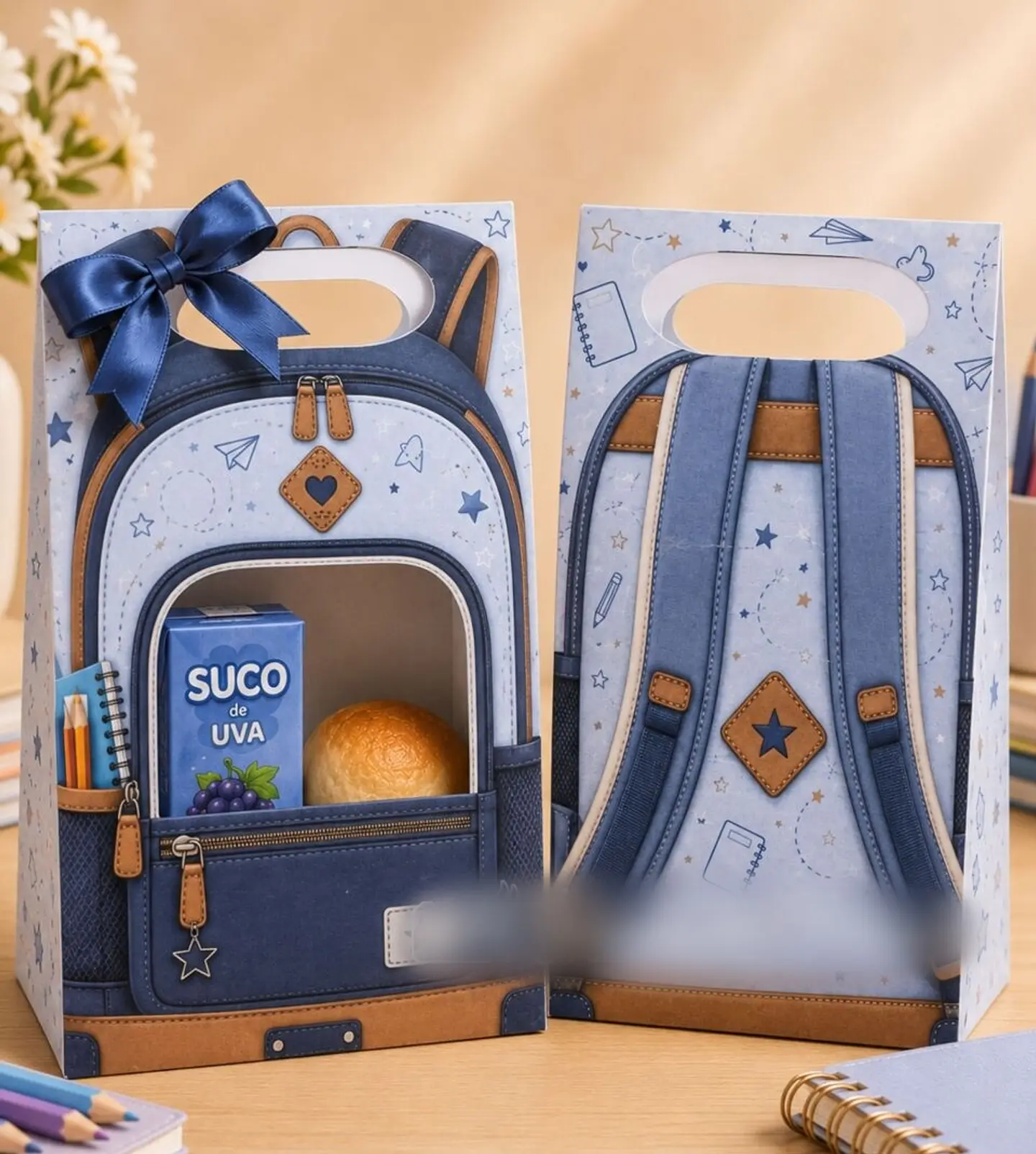 Moldes de Sacolinhas Mochila - Arquivo de Corte 2