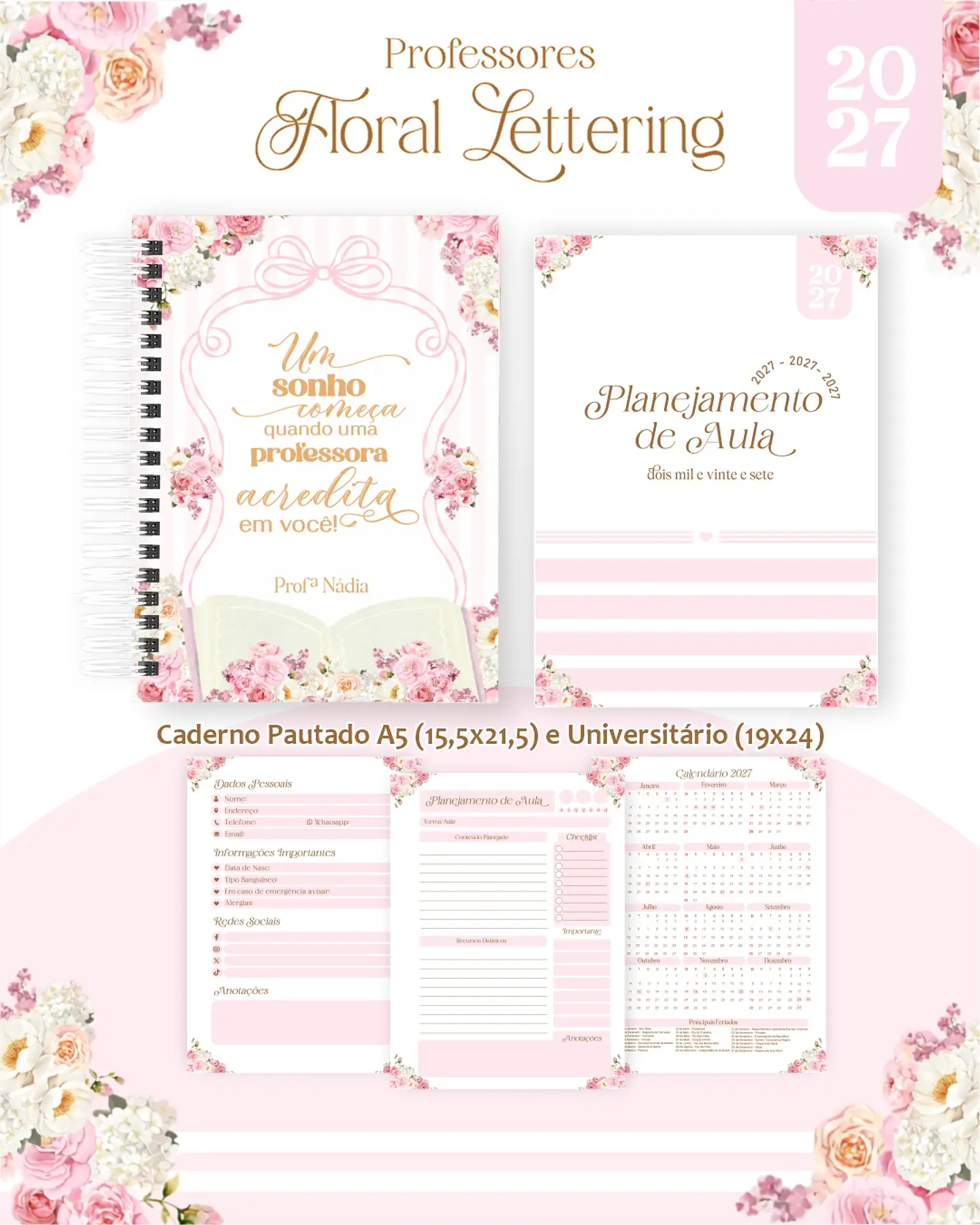 Floral Delicado - Professores 2027 4