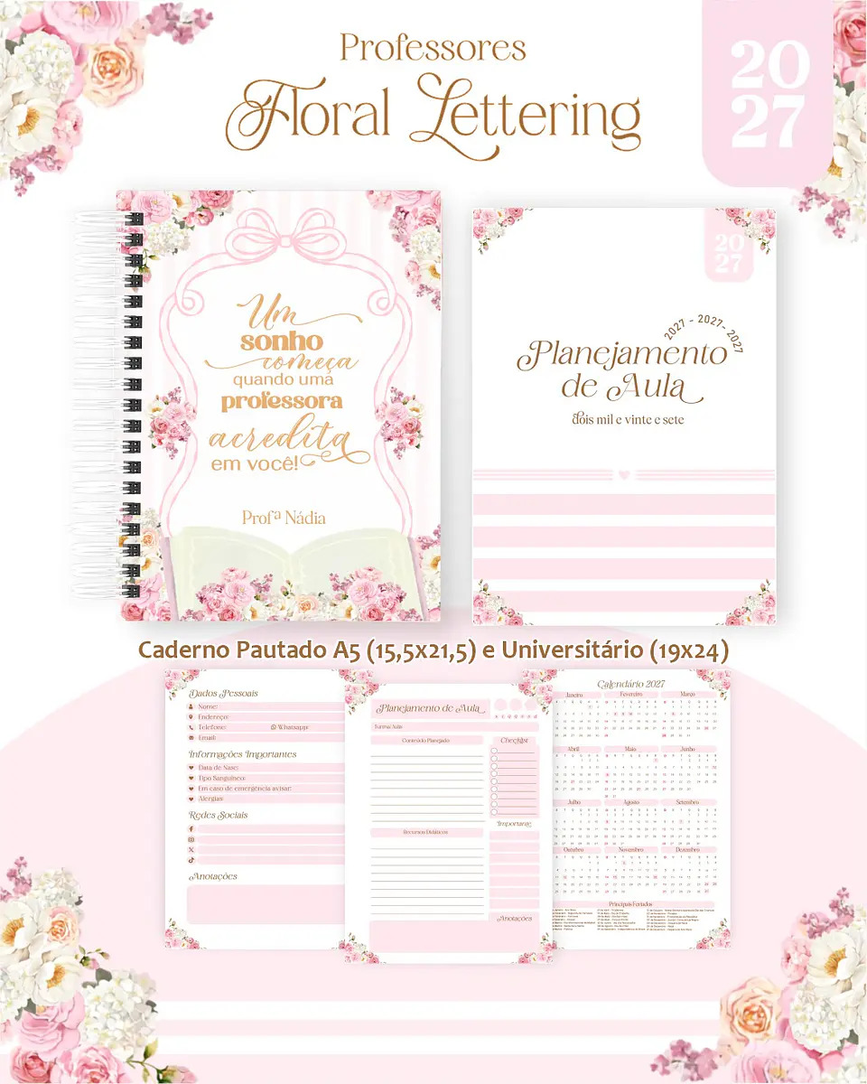 Floral Delicado - Professores 2027 4
