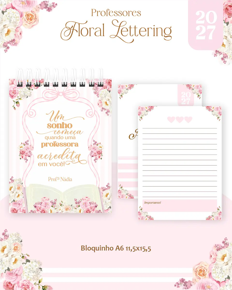 Floral Delicado - Professores 2027 8