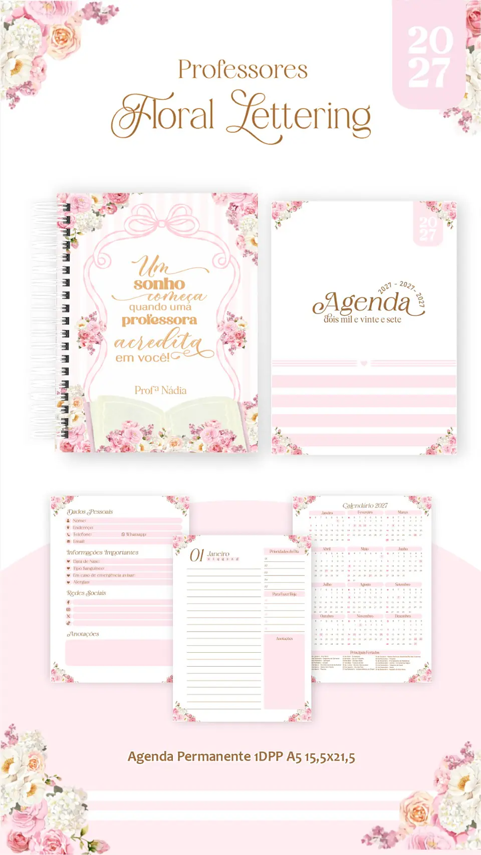 Floral Delicado - Professores 2027 10