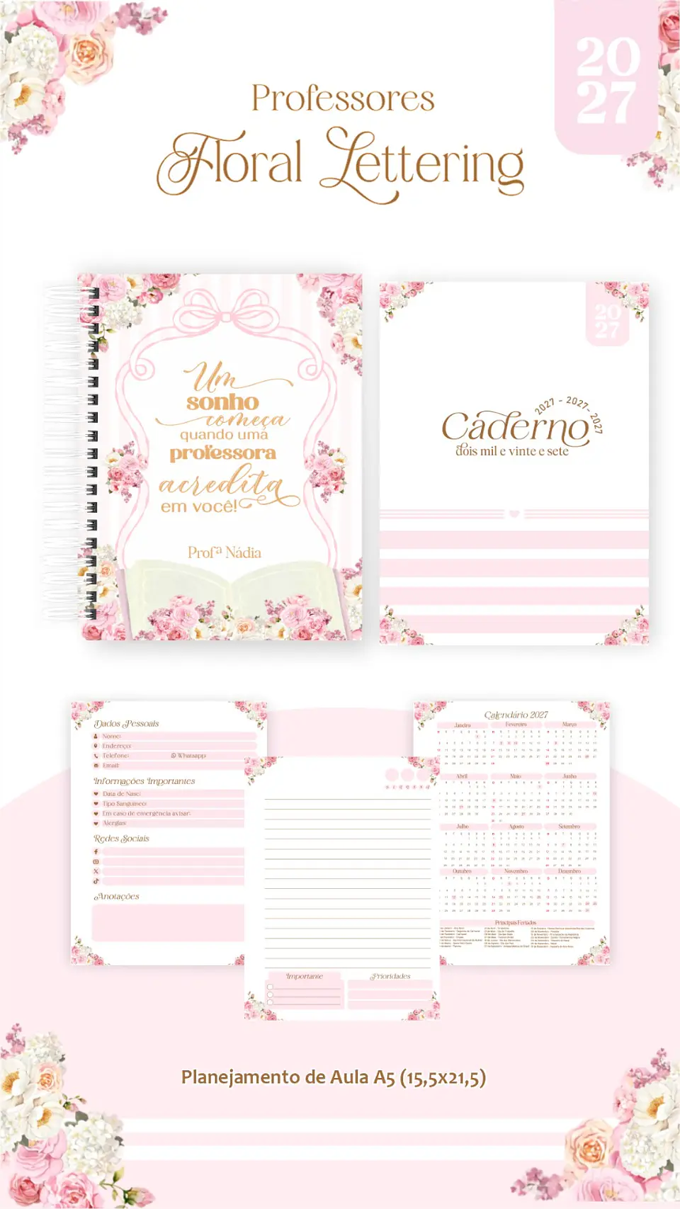 Floral Delicado - Professores 2027 12