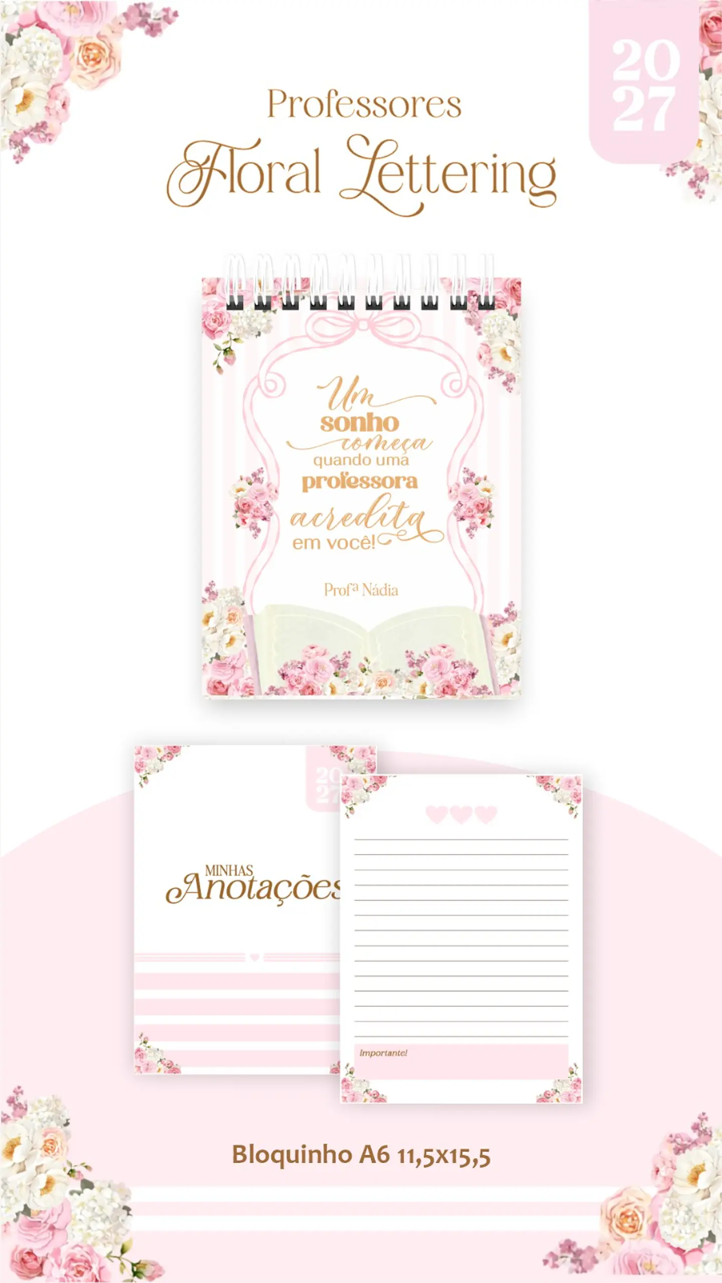 Floral Delicado - Professores 2027 14