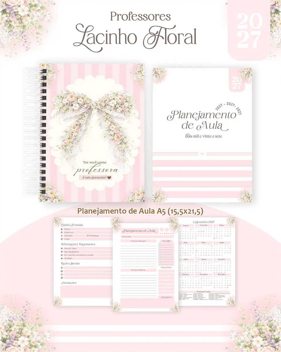 Lacinho Floral - Professores 2027 3