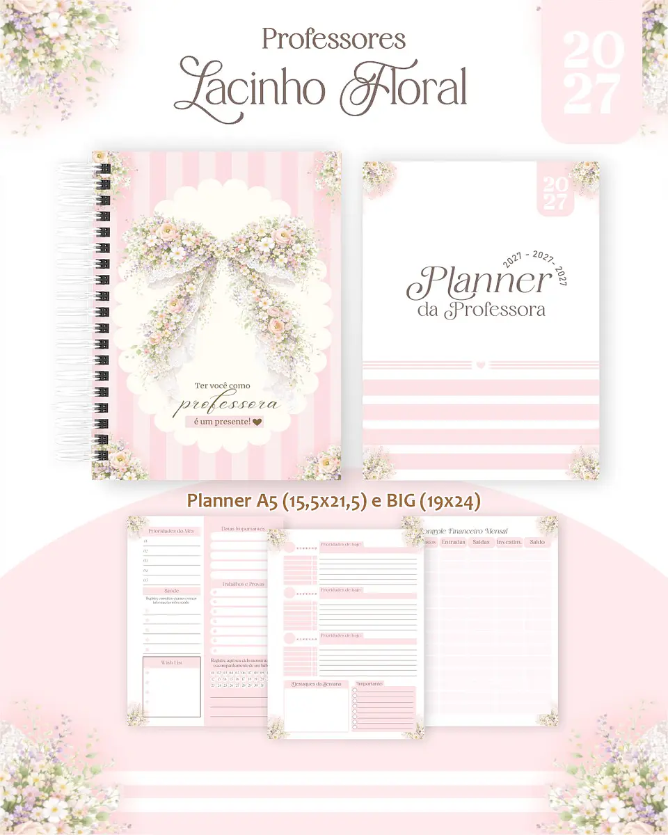 Lacinho Floral - Professores 2027 6