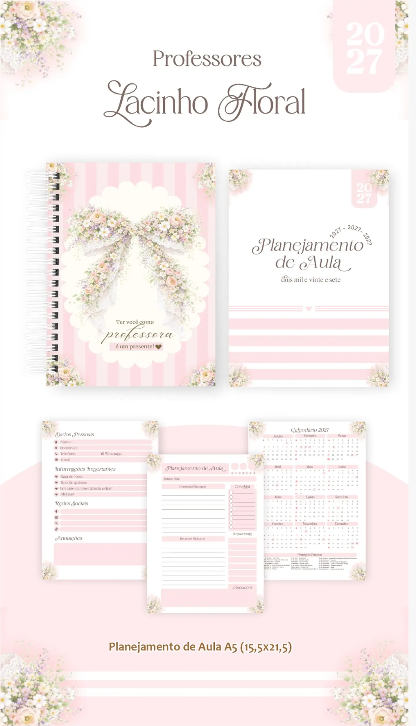 Lacinho Floral - Professores 2027 12