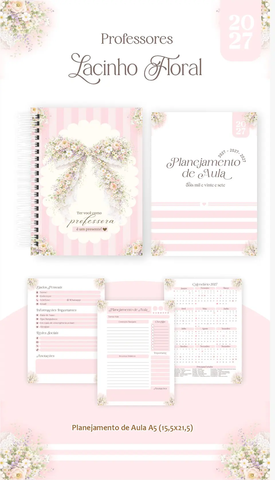 Lacinho Floral - Professores 2027 12