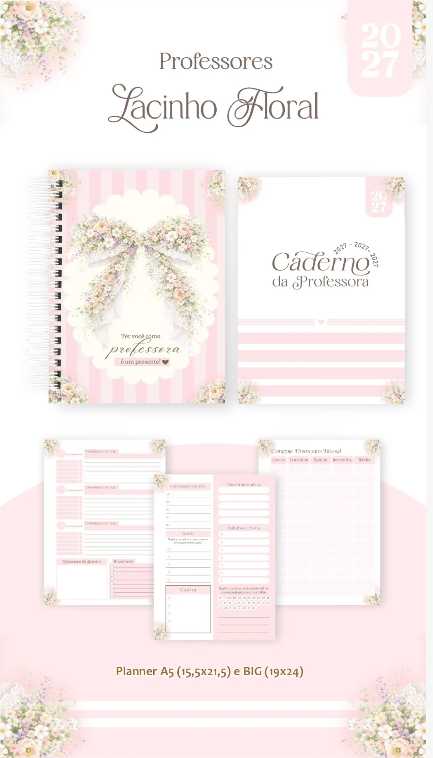 Lacinho Floral - Professores 2027 15