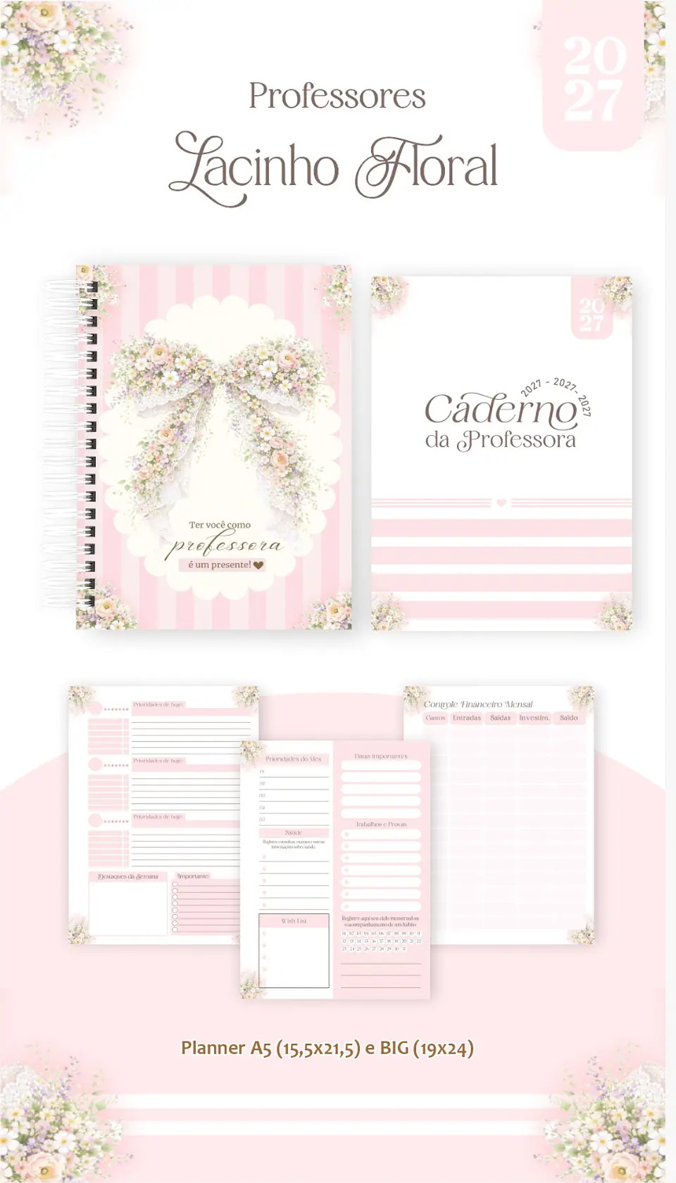Lacinho Floral - Professores 2027 15