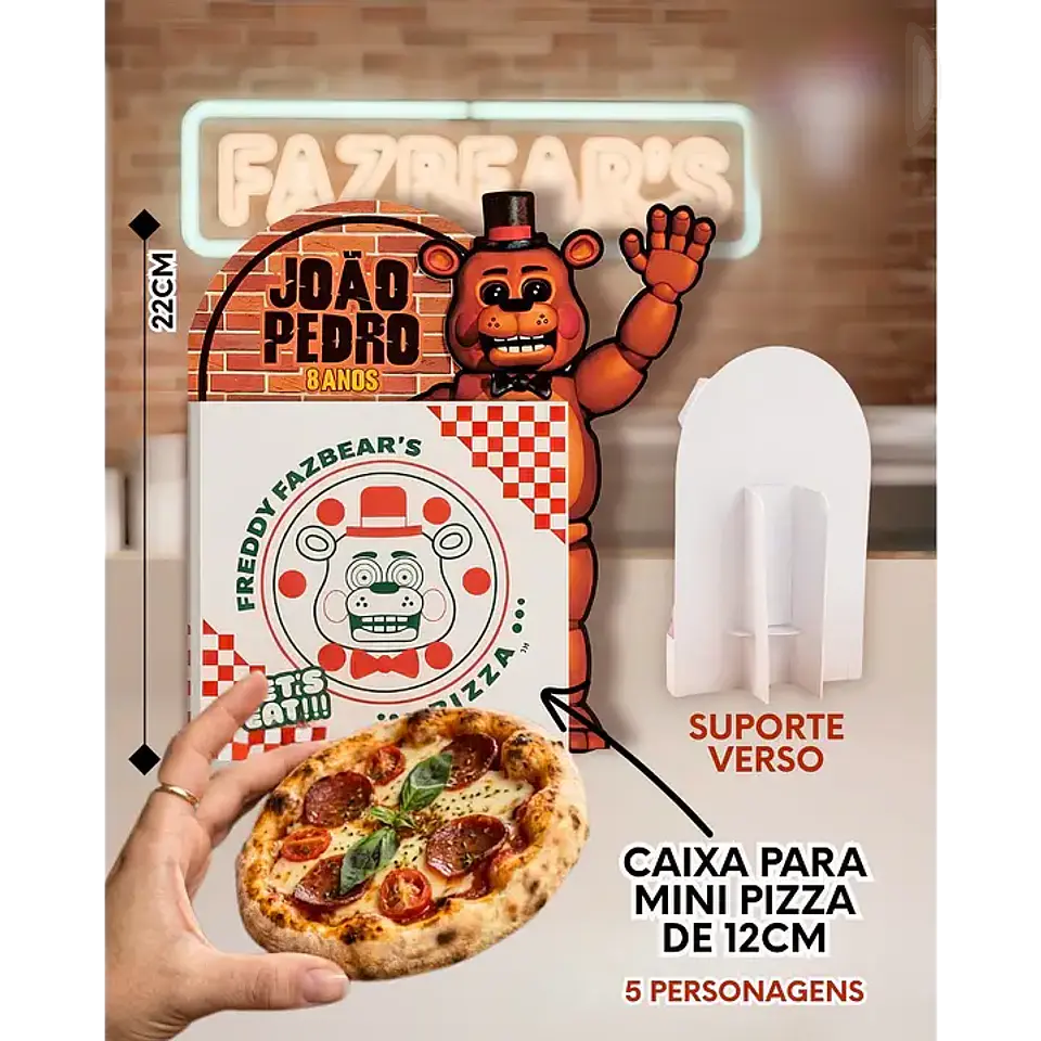 Centro de Mesa Five Nights at Freddy’s - Arquivo de Corte 1