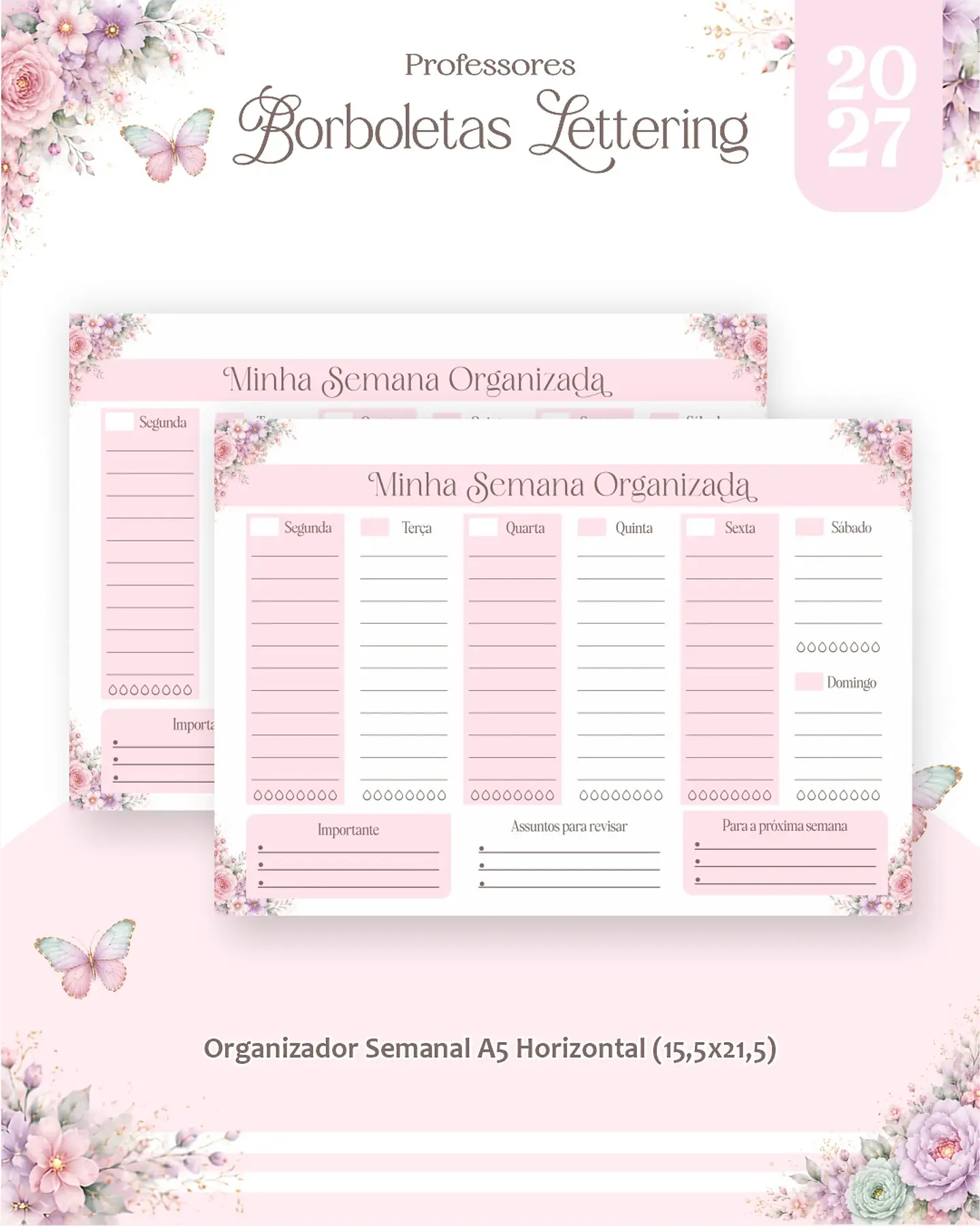 Borboletas Lettering - Professores 2027 6