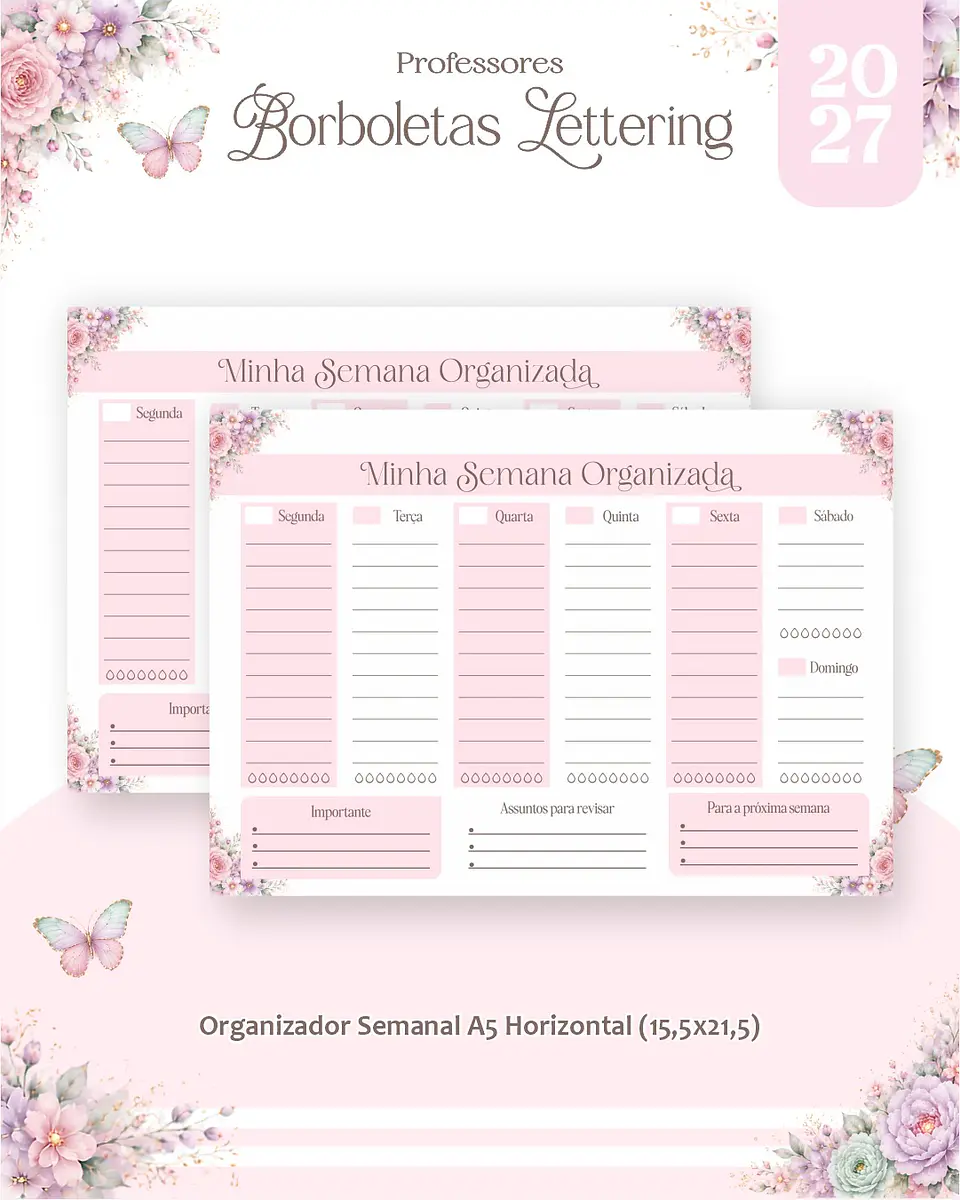 Borboletas Lettering - Professores 2027 6