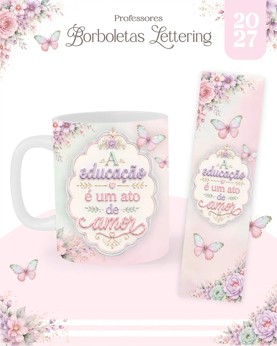 Borboletas Lettering - Professores 2027 12