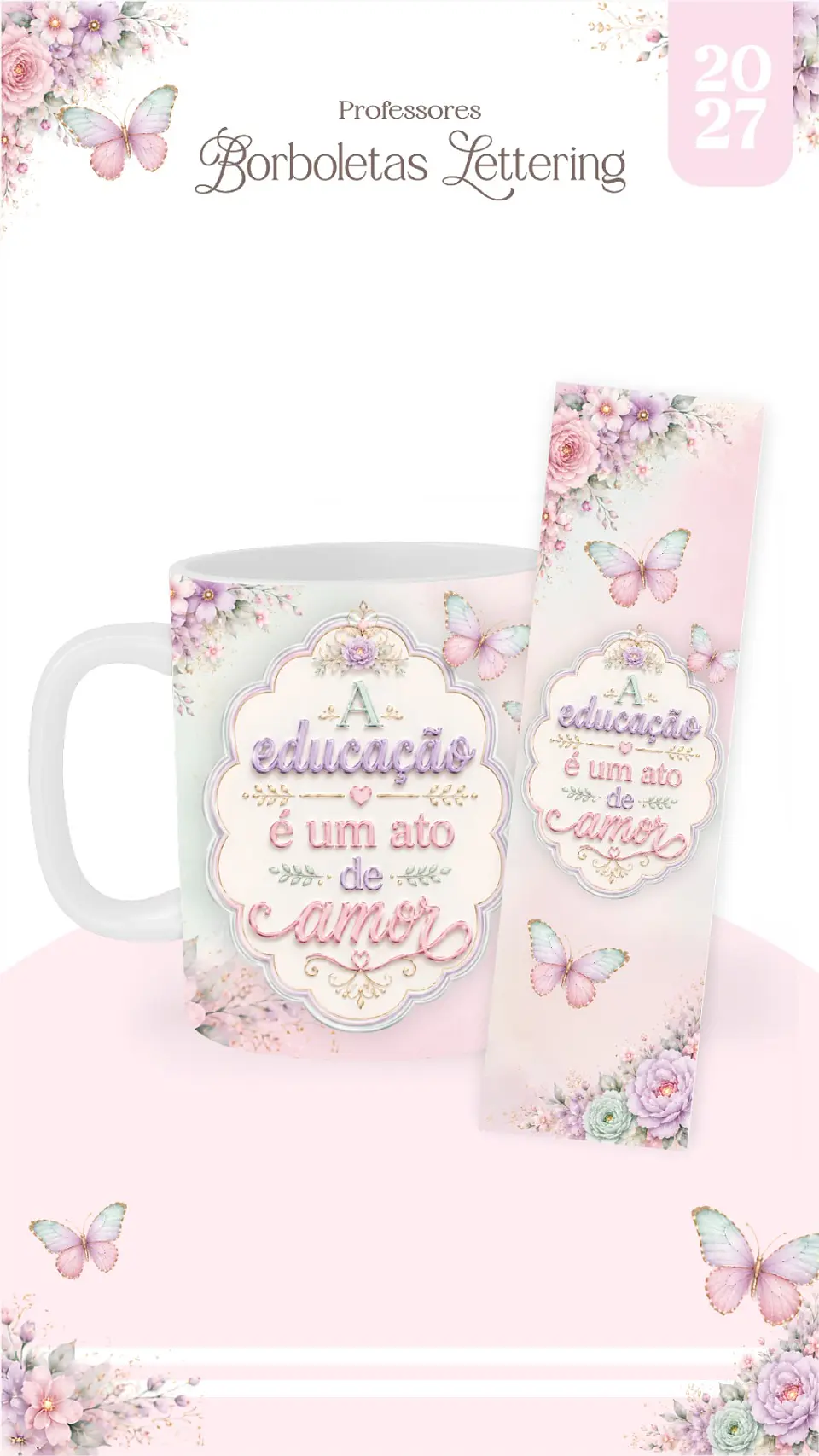 Borboletas Lettering - Professores 2027 18