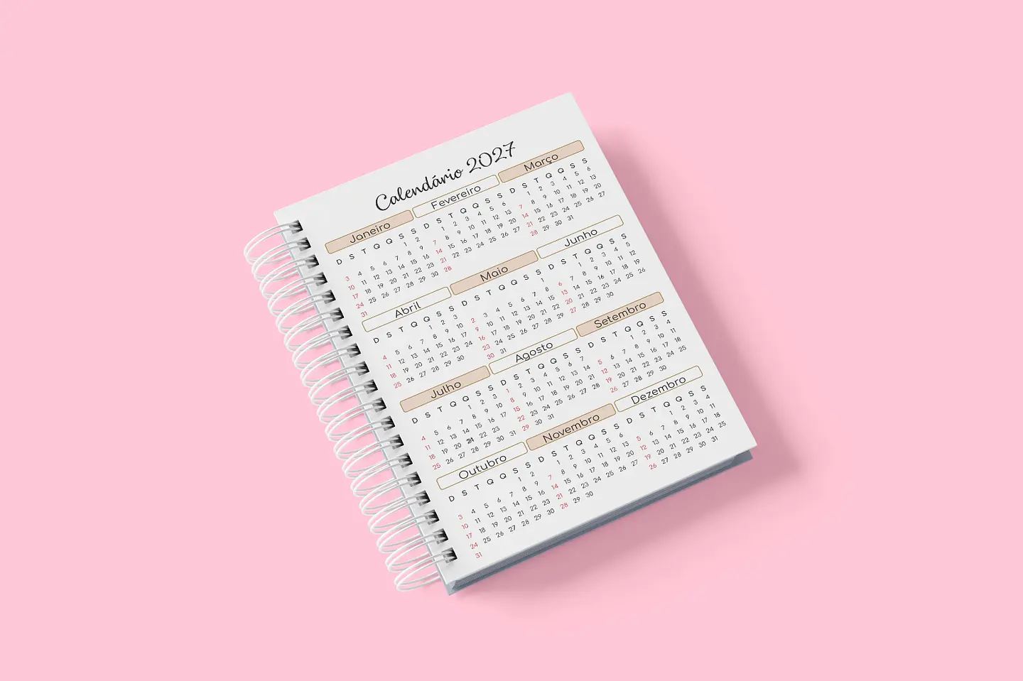 Agenda Datada 2027 Caramelo - 1DPP 8