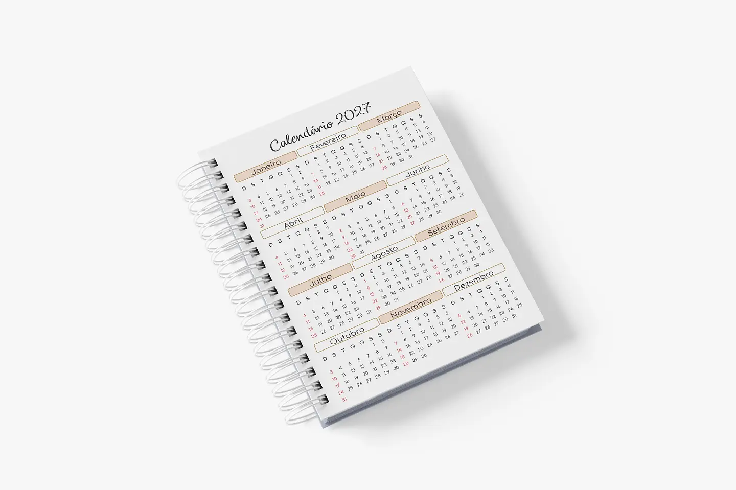 Agenda Datada 2027 Caramelo - 1DPP 34