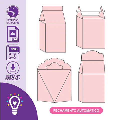Combo Caixinhas - Arquivo de Corte