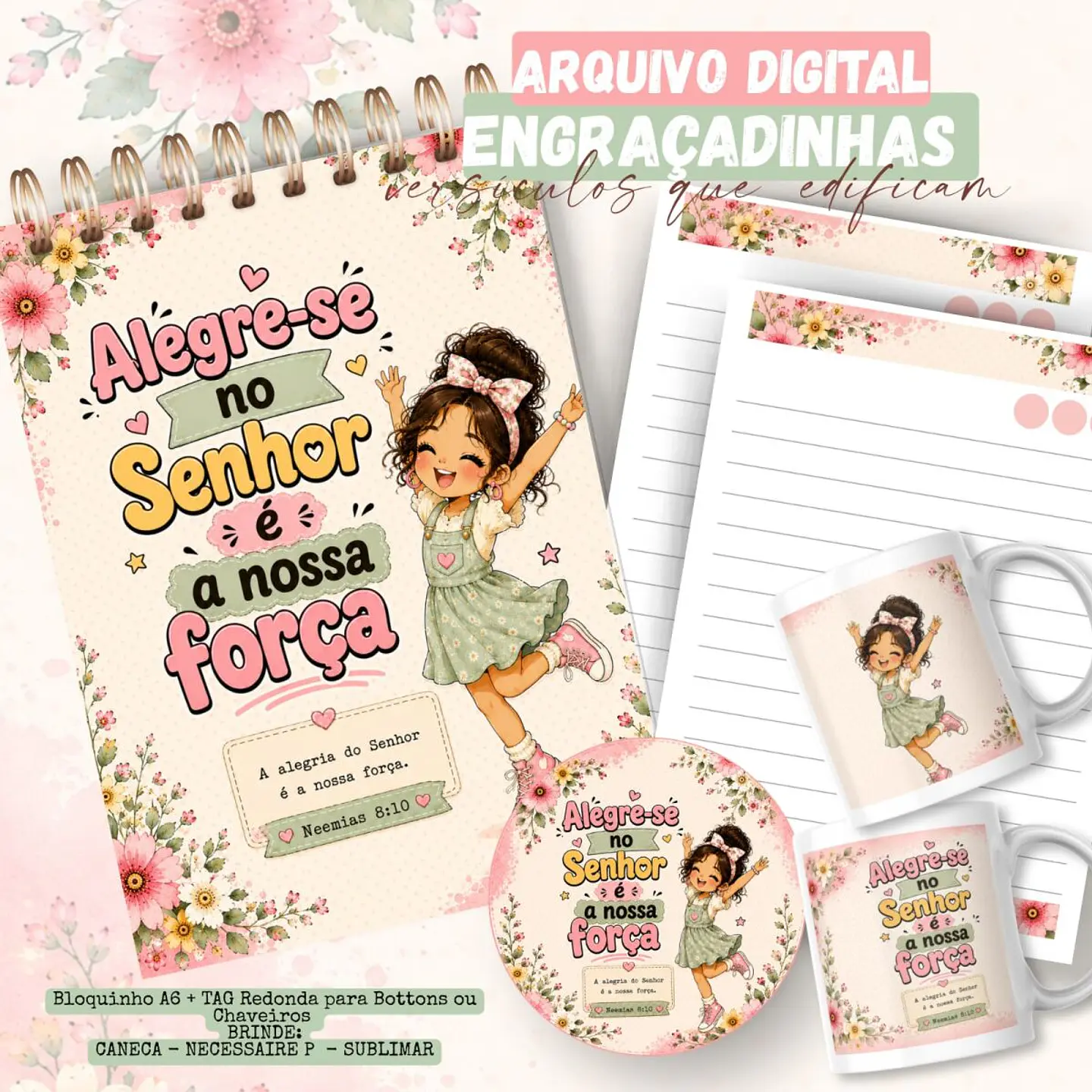 Kit Engraçadinhas Versículos A6 2