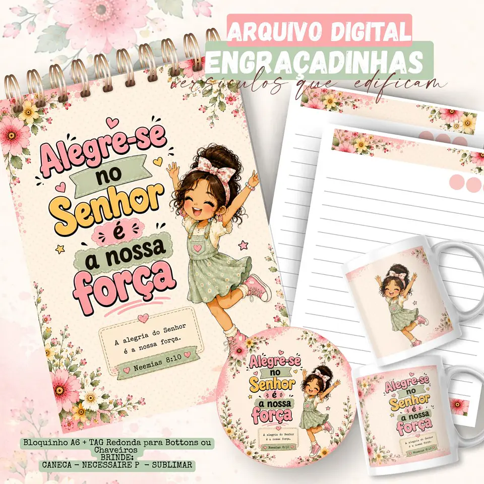 Kit Engraçadinhas Versículos A6 2