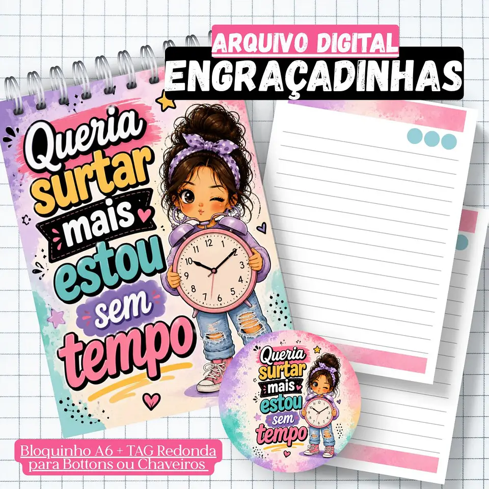 Coleção Engraçadinhas A6 - Encadernação 1