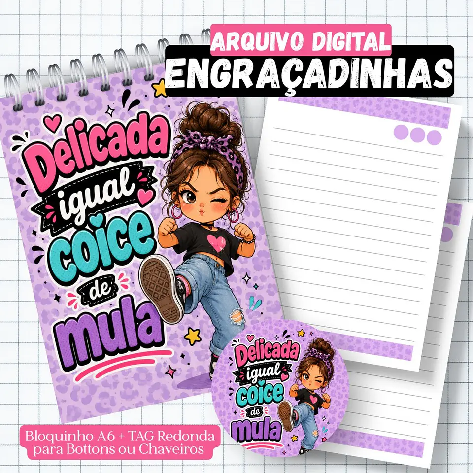 Coleção Engraçadinhas A6 - Encadernação 2