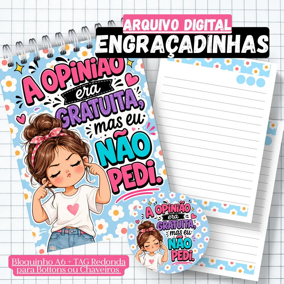 Coleção Engraçadinhas A6 - Encadernação 3