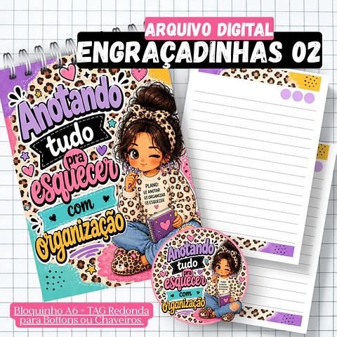 Coleção Engraçadinhas 2 A6 - Encadernação