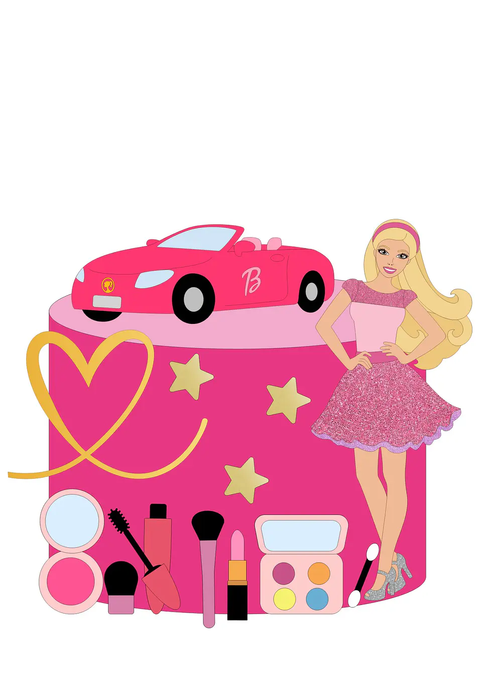 Barbie- Topo de Bolo  1