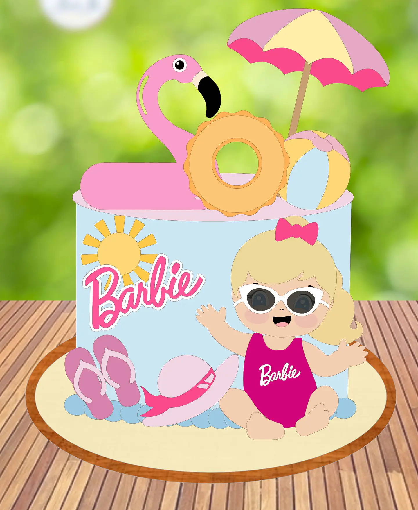 Barbie- Topo de Bolo 1