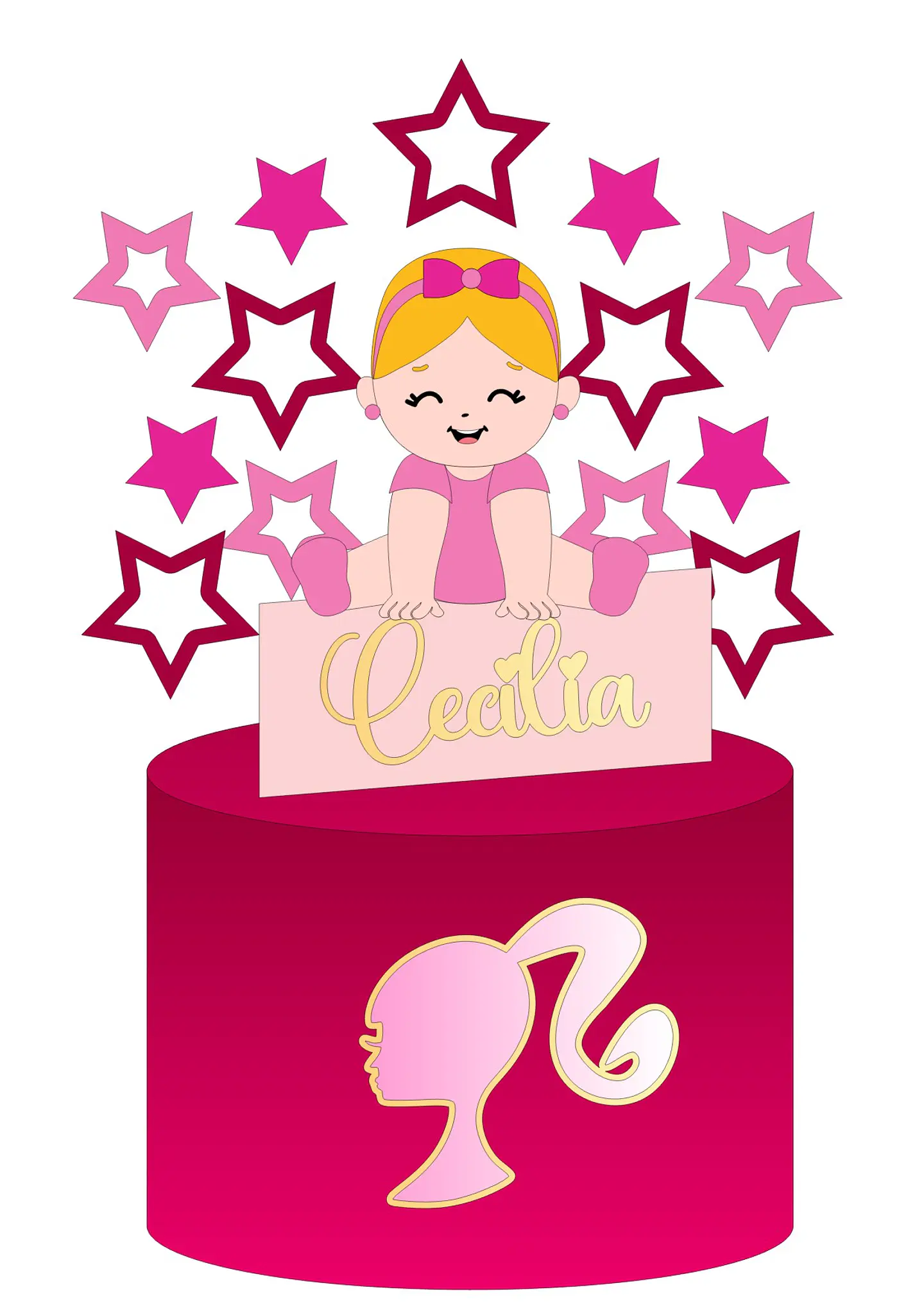 Barbie- Topo de Bolo  1