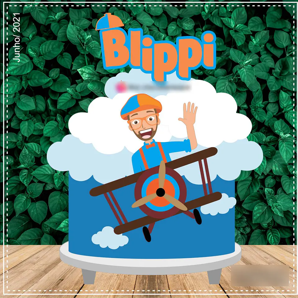 Blippi- Topo de Bolo   1