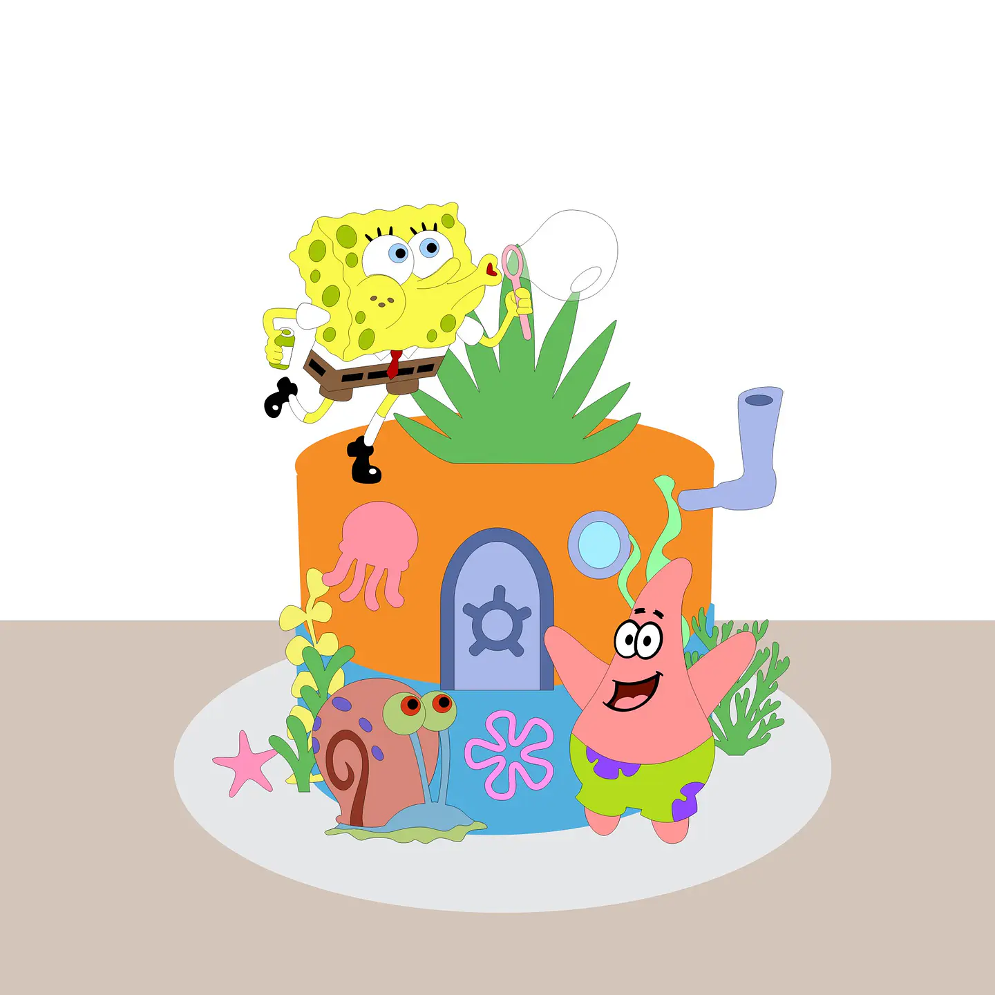 Bob Esponja- Topo de Bolo 1