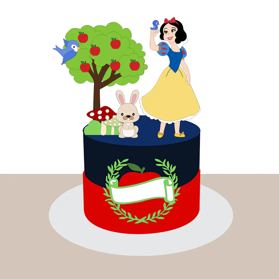 Branca de Neve- Topo de Bolo   1