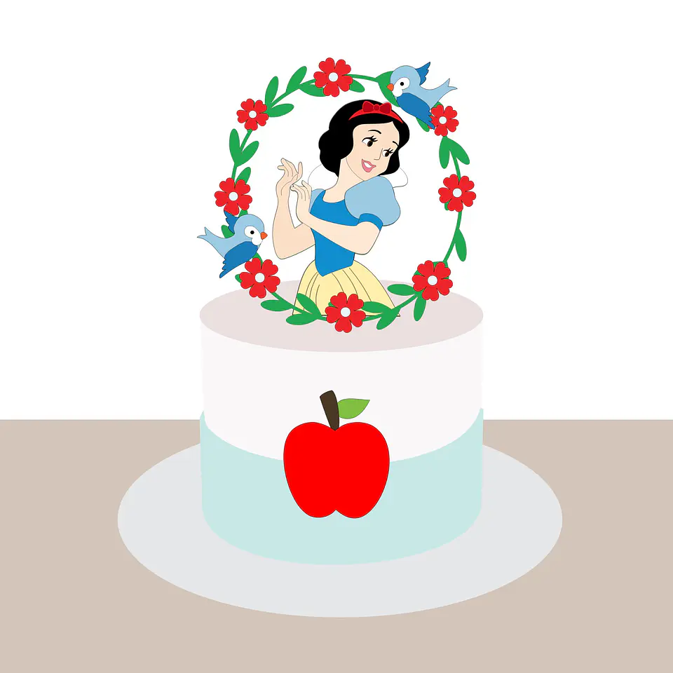Branca de Neve- Topo de Bolo 1