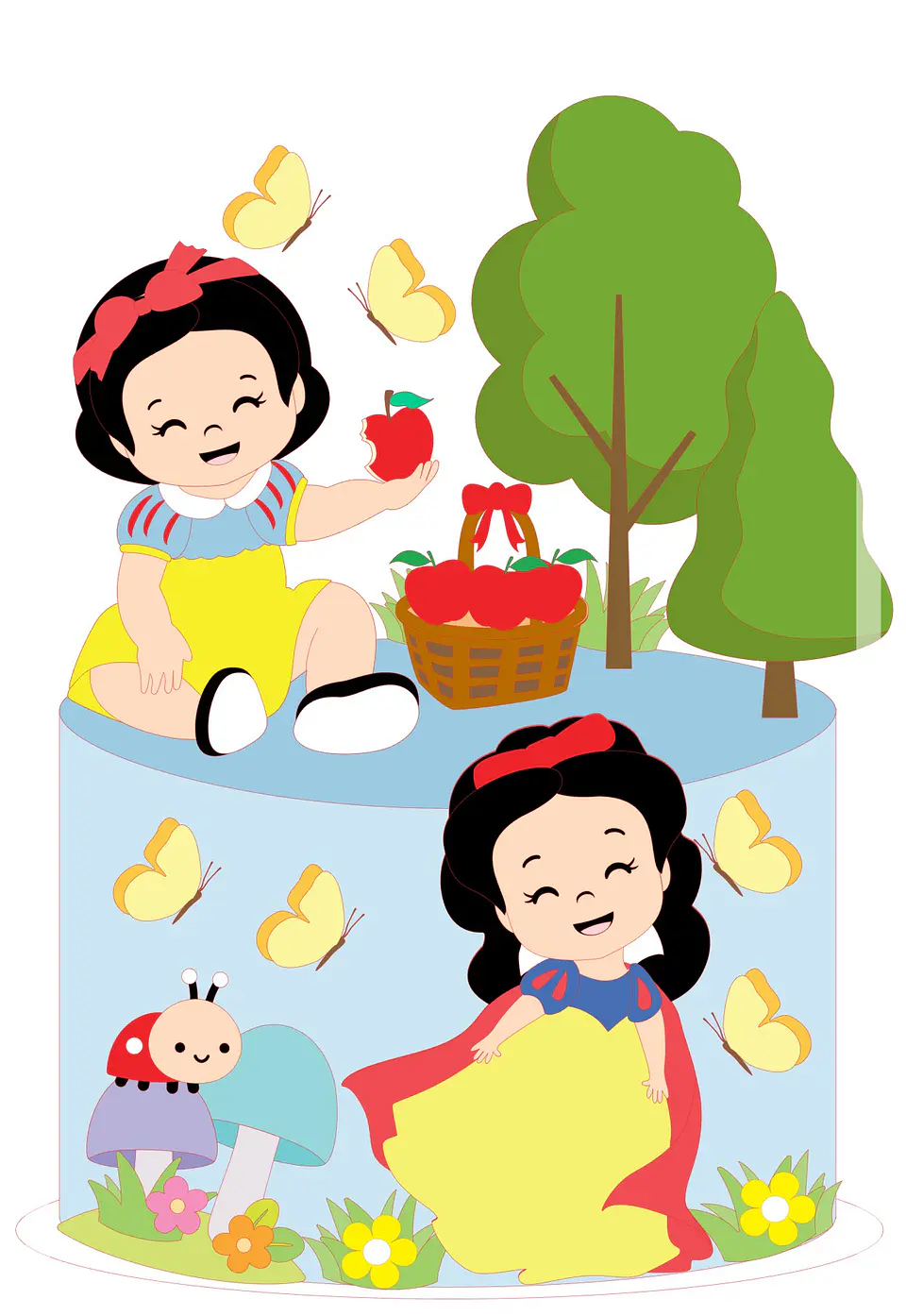 Branca de Neve- Topo de Bolo  1