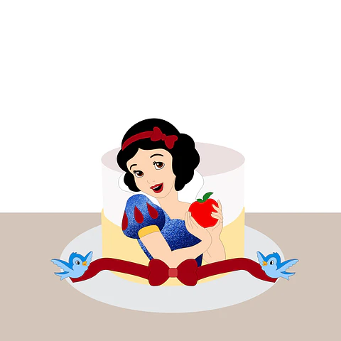 Branca de Neve- Topo de Bolo 