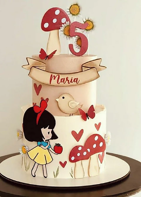 Branca de Neve- Topo de Bolo   