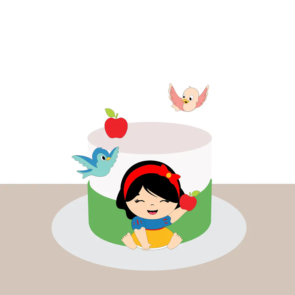 Branca de Neve- Topo de Bolo  1