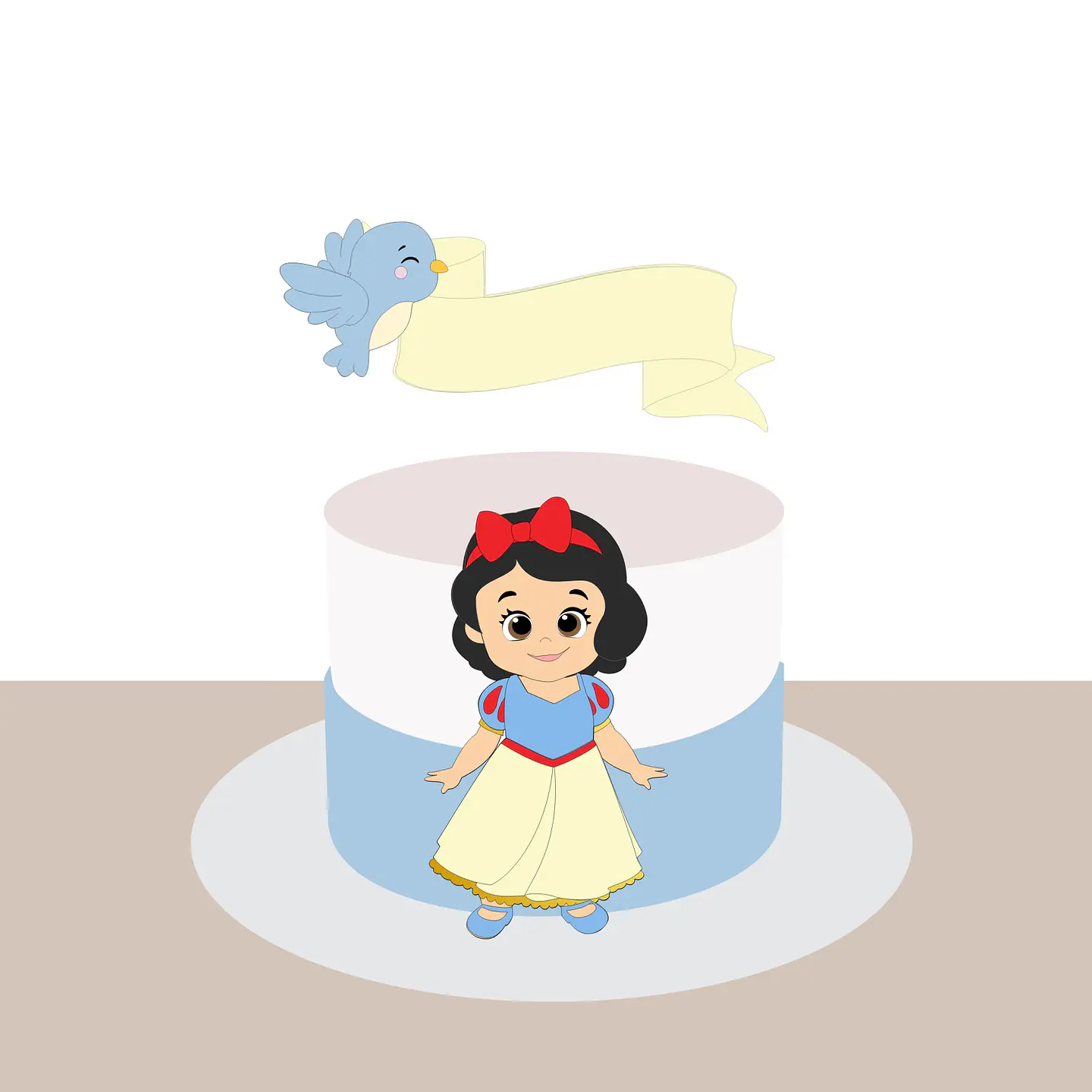Branca de Neve- Topo de Bolo   1