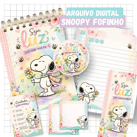 Bloquinho A6 - Snoopy