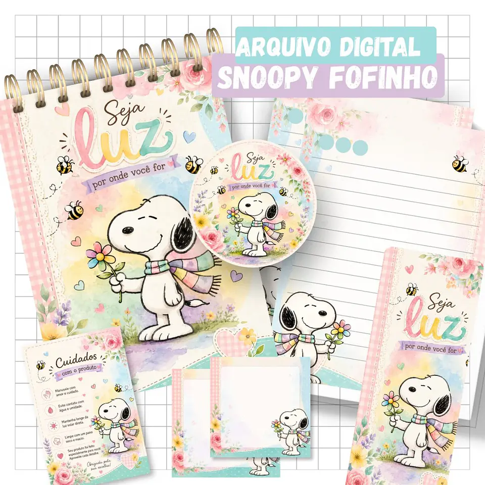 Bloquinho A6 - Snoopy 1