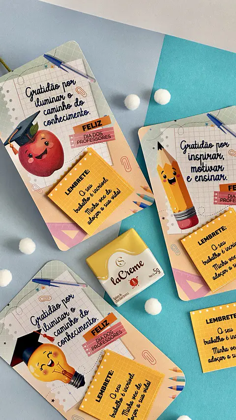Card para Chocolate 5g - Dia dos Professores