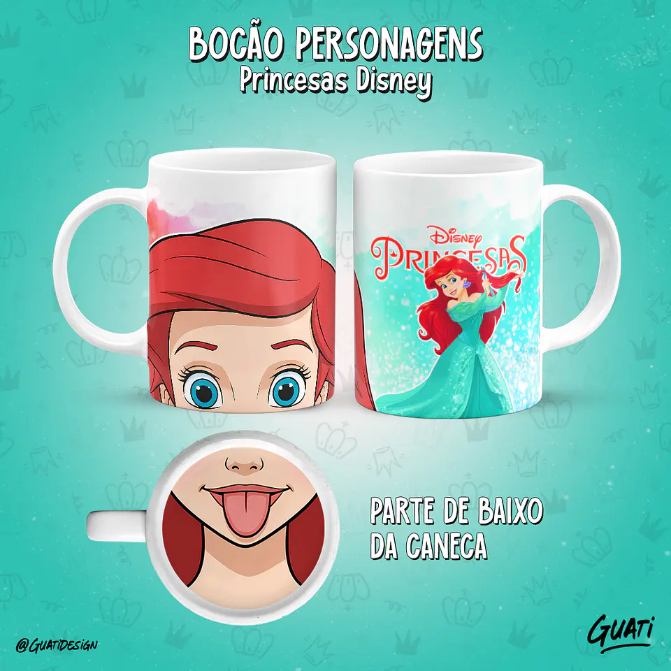 Bocão Princesas - Canecas 3