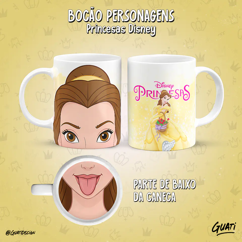 Bocão Princesas - Canecas 5